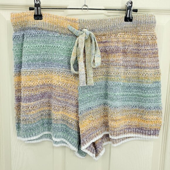 Universal Thread Matching Knit Set XL Top/L Shorts Orange/Blue - Picture 6 of 16